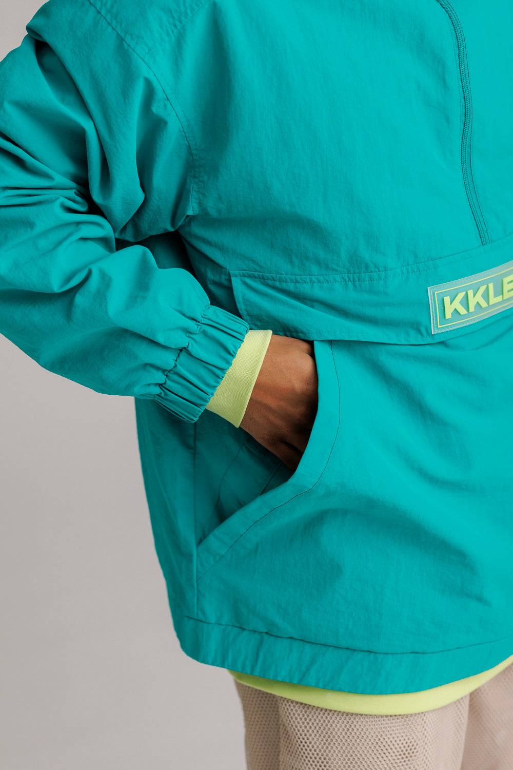Karo Kauer Windbreaker Tile Blue Neueste Mode