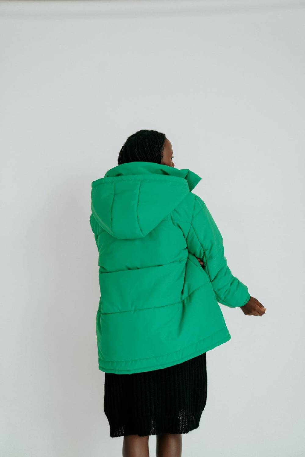 Karo Kauer Puffer Jacket Green Zeitlich begrenztes Angebot