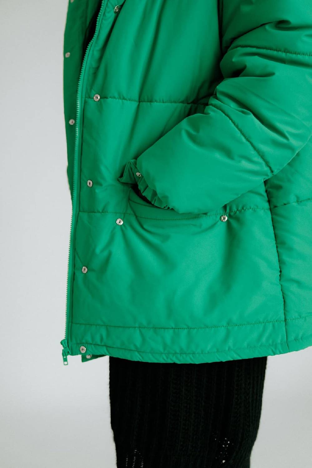 Karo Kauer Puffer Jacket Green Zeitlich begrenztes Angebot