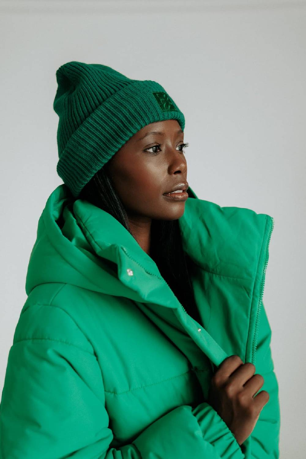 Karo Kauer Puffer Jacket Green Zeitlich begrenztes Angebot