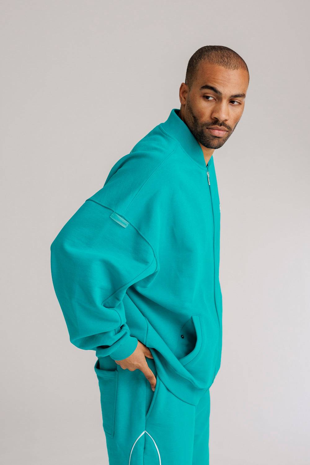 Karo Kauer Zipped Jacket Tile Blue Riesige Ersparnisse