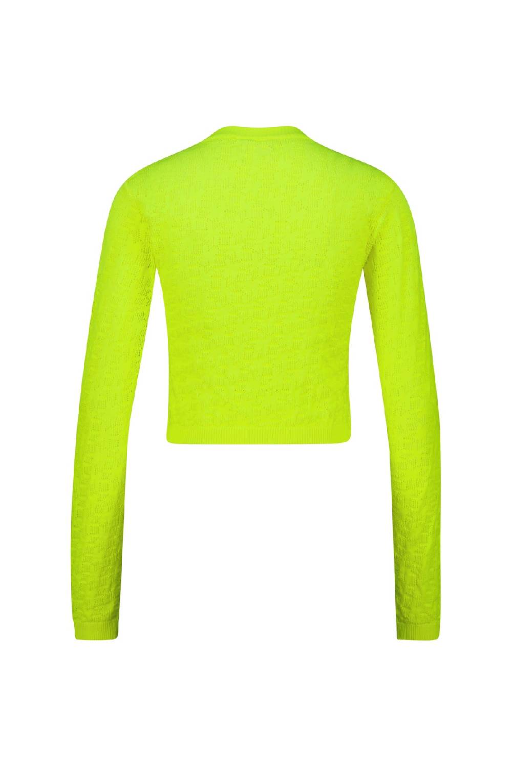 Karo Kauer Knit Shirt Cropped Neon Lime Kostenlose Rückgabe