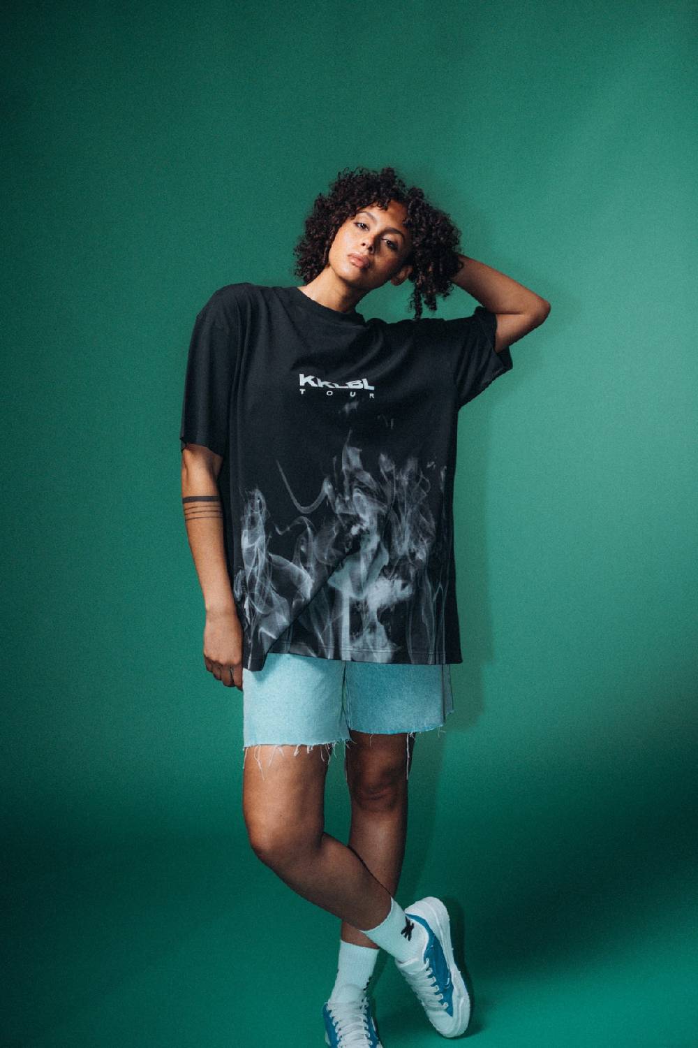 Karo Kauer Tour T-Shirt Smoke Black Letzter Tag