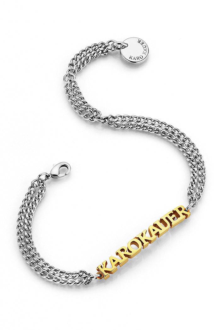 Karo Kauer KK Bracelet Bicolor Silver/Gold Rabatt