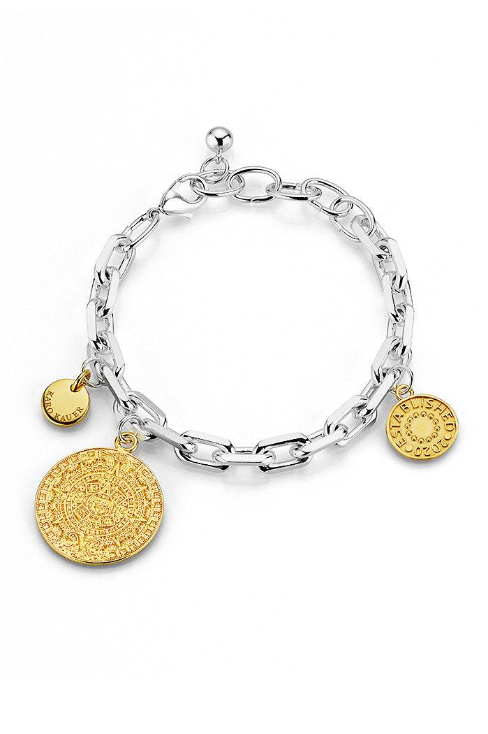 Karo Kauer Maya Bracelet Bicolor Silver/Gold Versandkostenfrei
