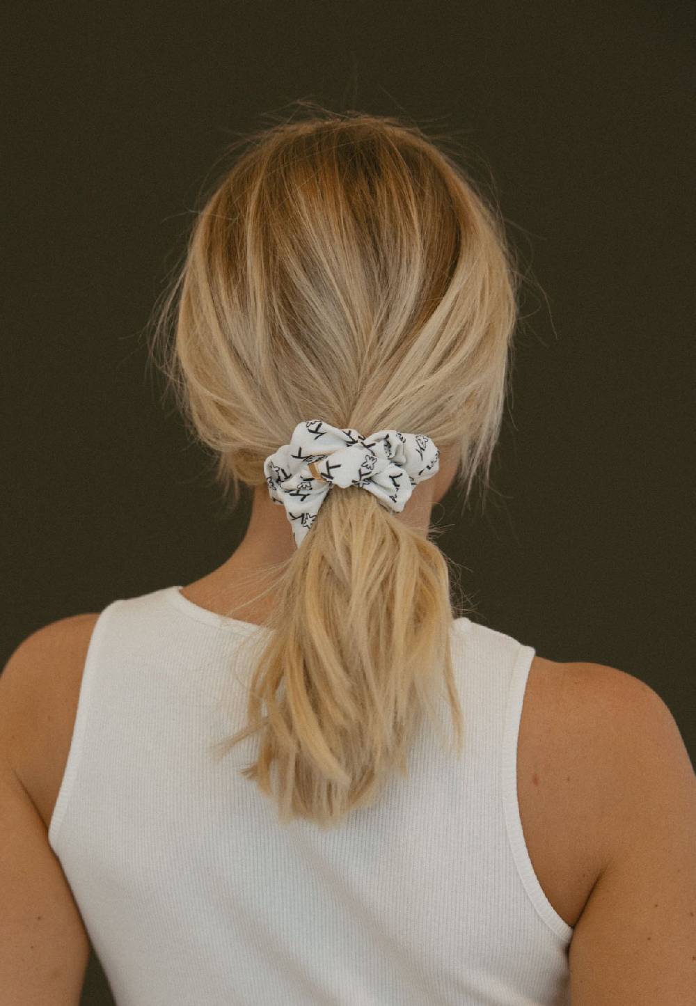 Karo Kauer Scrunchie White Neuheiten