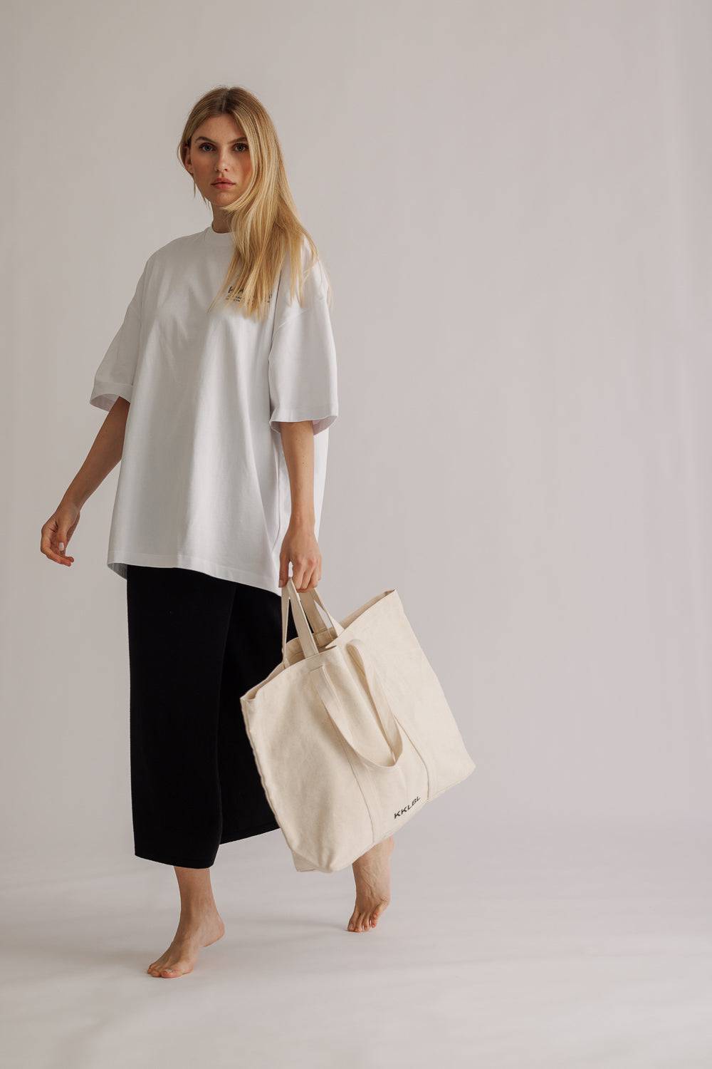 Karo Kauer Canvas Bag Offwhite Kauf eins, bekomm eins gratis