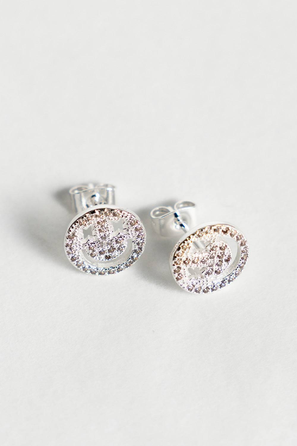 Karo Kauer Smile Studs Sparkle Silver VIP-Rabatte