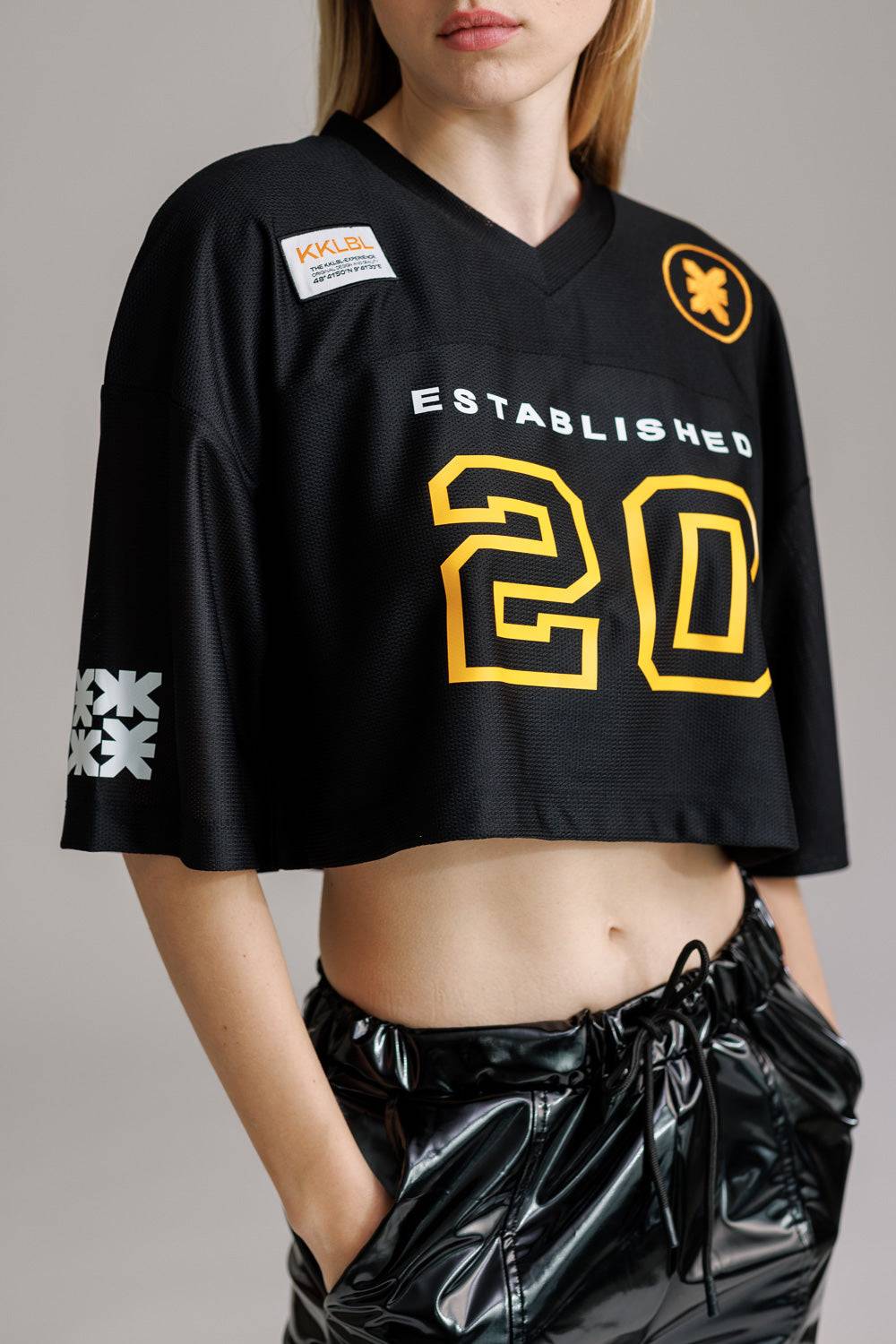 Karo Kauer T-Shirt Cropped Baseball Rabatte dieses Monats