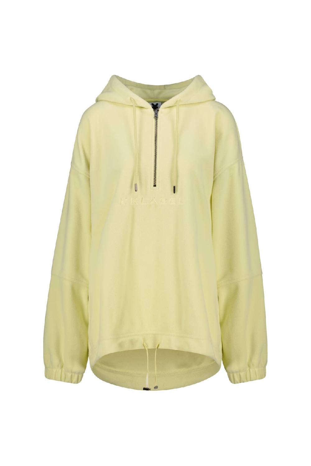 Karo Kauer Zipped Fleece Light Yellow Fabrik Onlineshop