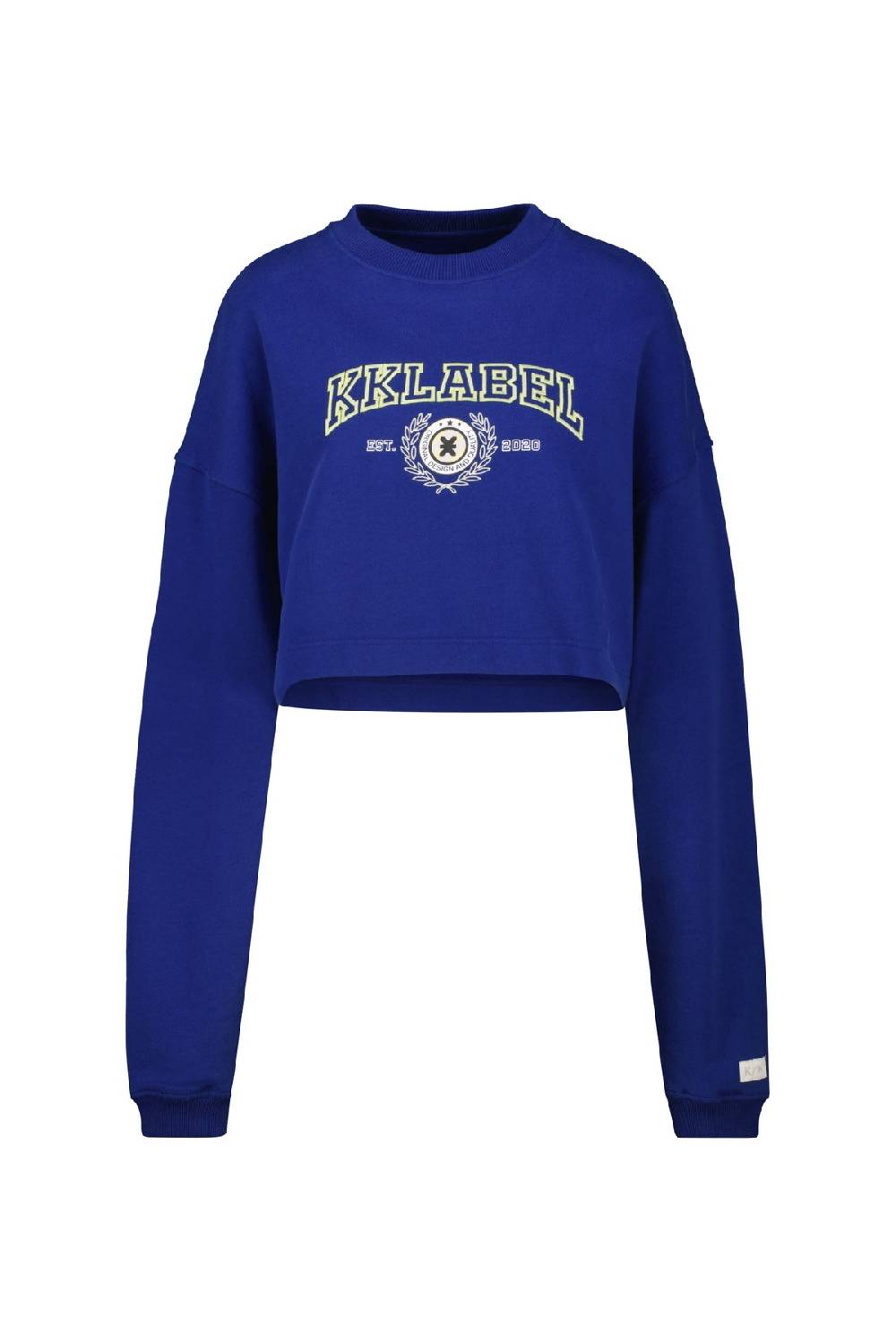 Karo Kauer Sweater Cropped Dark Blue Fabrikpreis