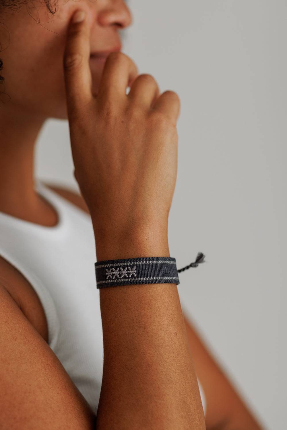 Karo Kauer Bracelet Stone Grey Exklusive Angebote