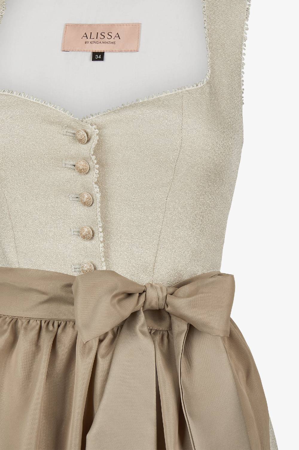 Kinga Mathe Dirndl Elsa in Taupe Outlet