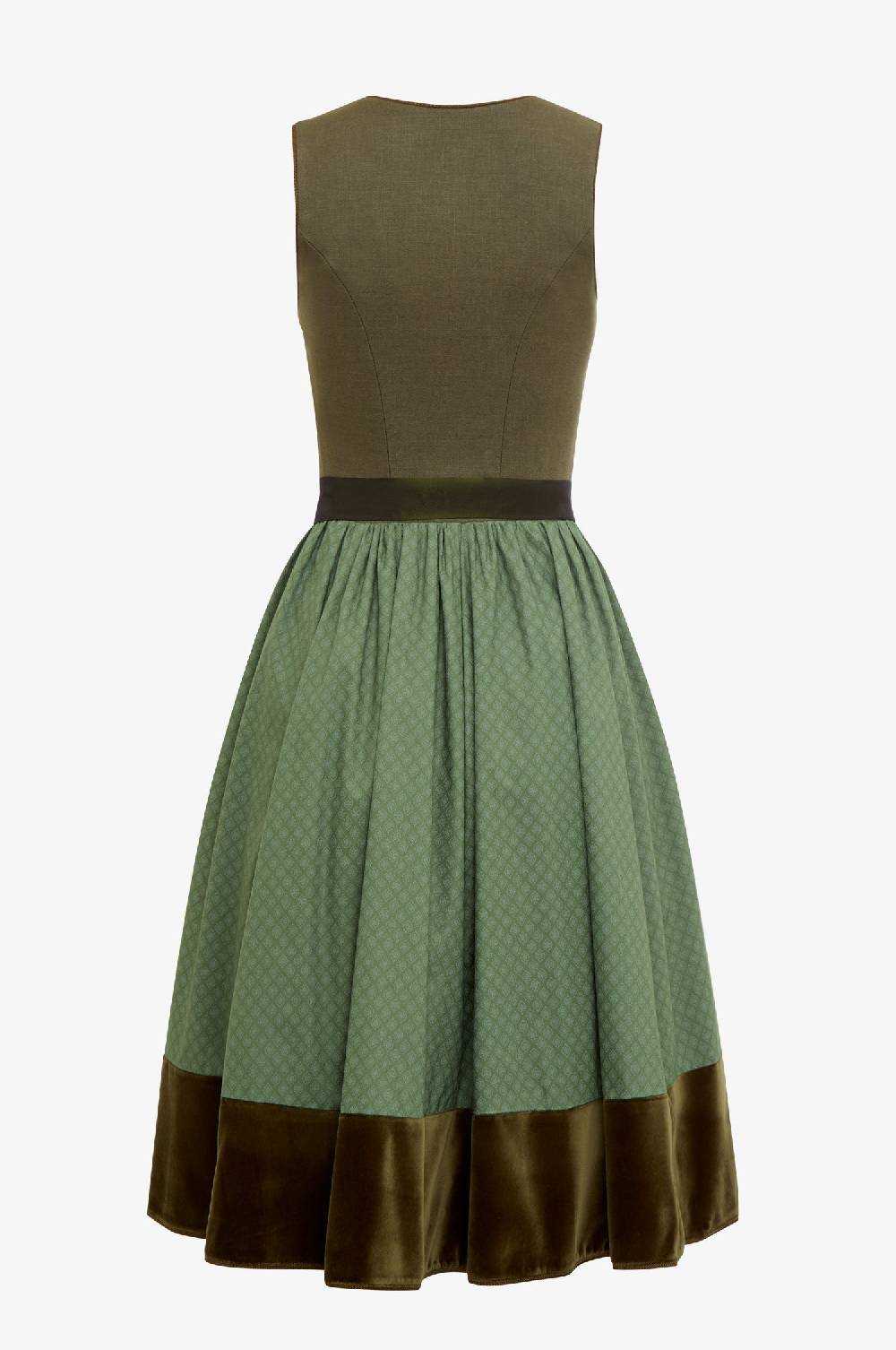 Kinga Mathe Jubiläumsdirndl in Olive 50% Rabatt mit kostenlosem Versand