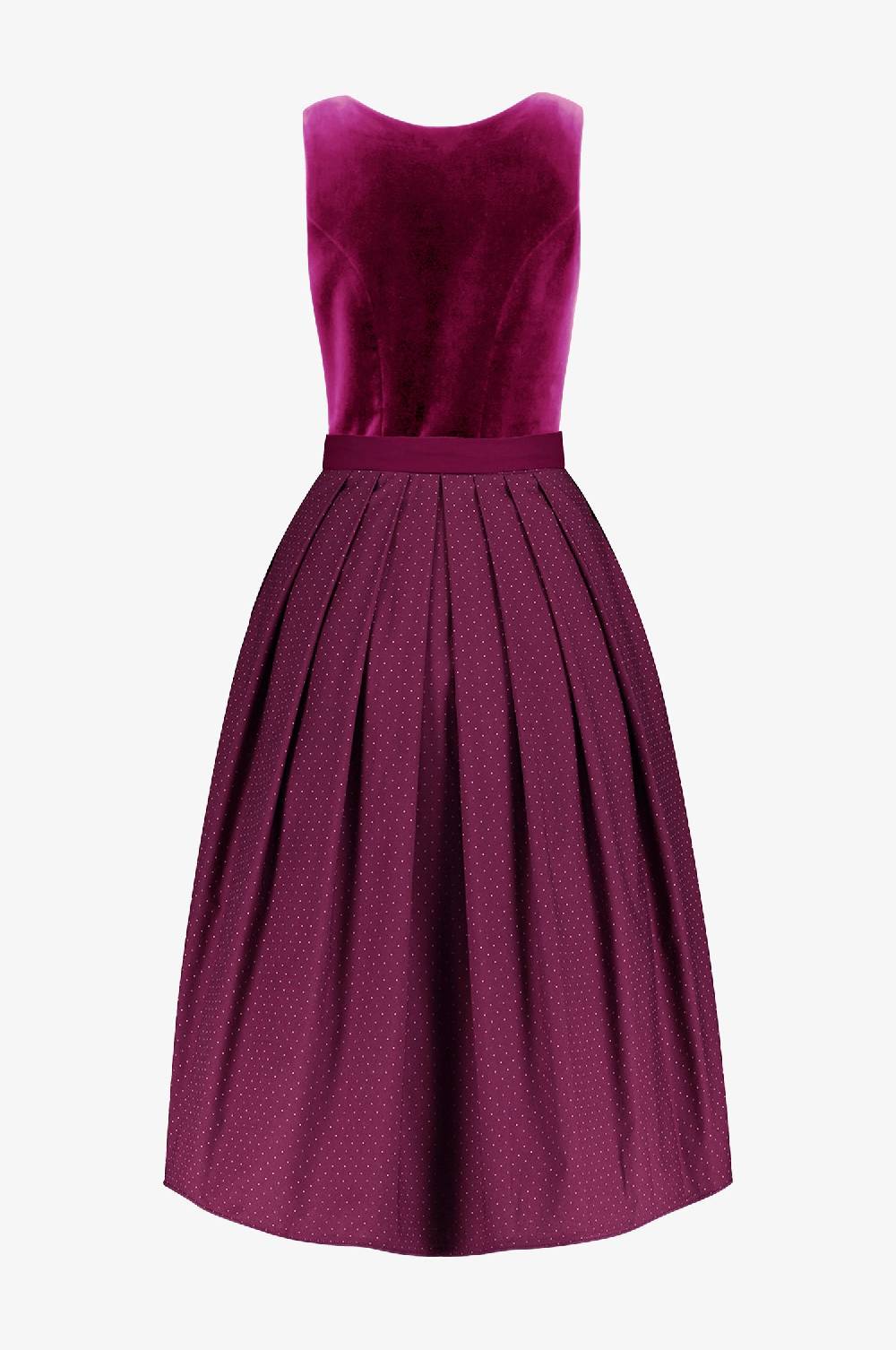 Kinga Mathe Dirndl Alice in Fuchsia IN ZWEI LÄNGEN Speichern exportieren