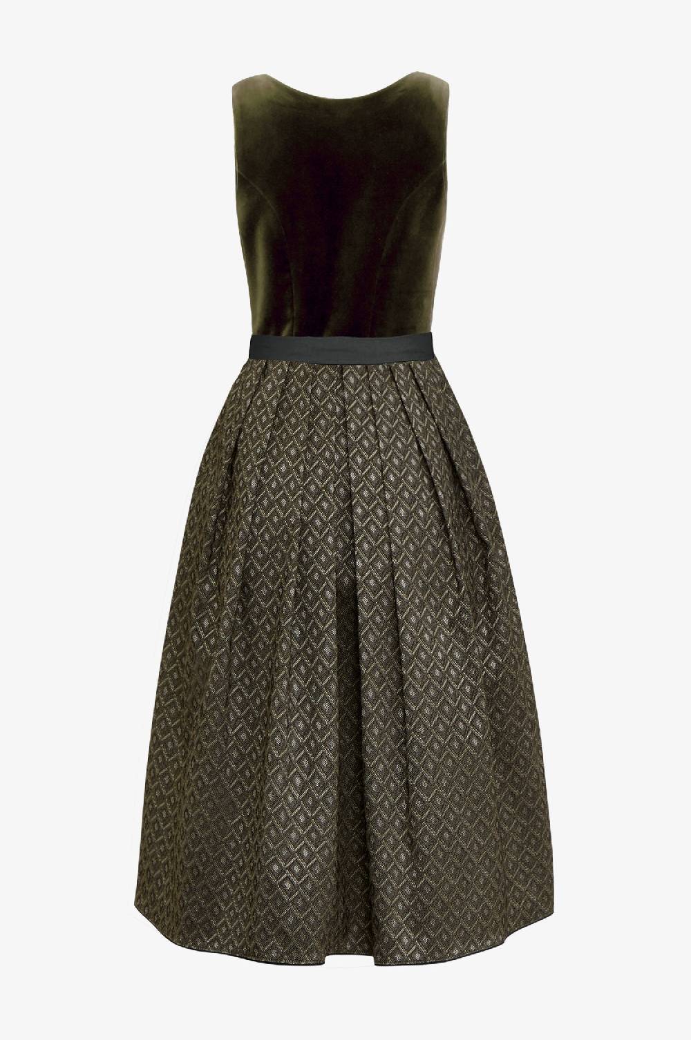 Kinga Mathe Dirndl Enola in Olive Fabrikverkauf