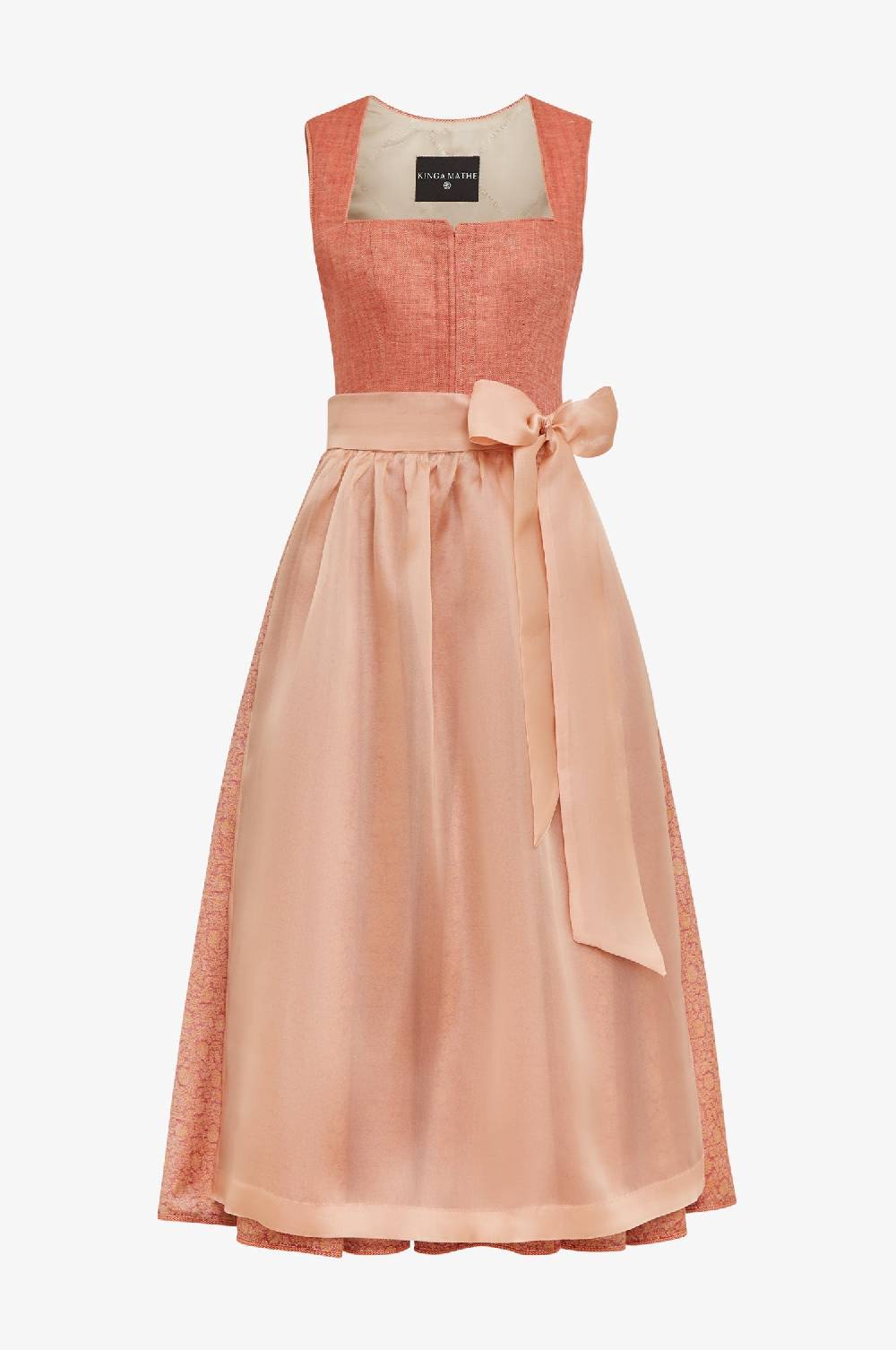 Kinga Mathe Dirndl Alcamo in Rostrot Fabrikpreis