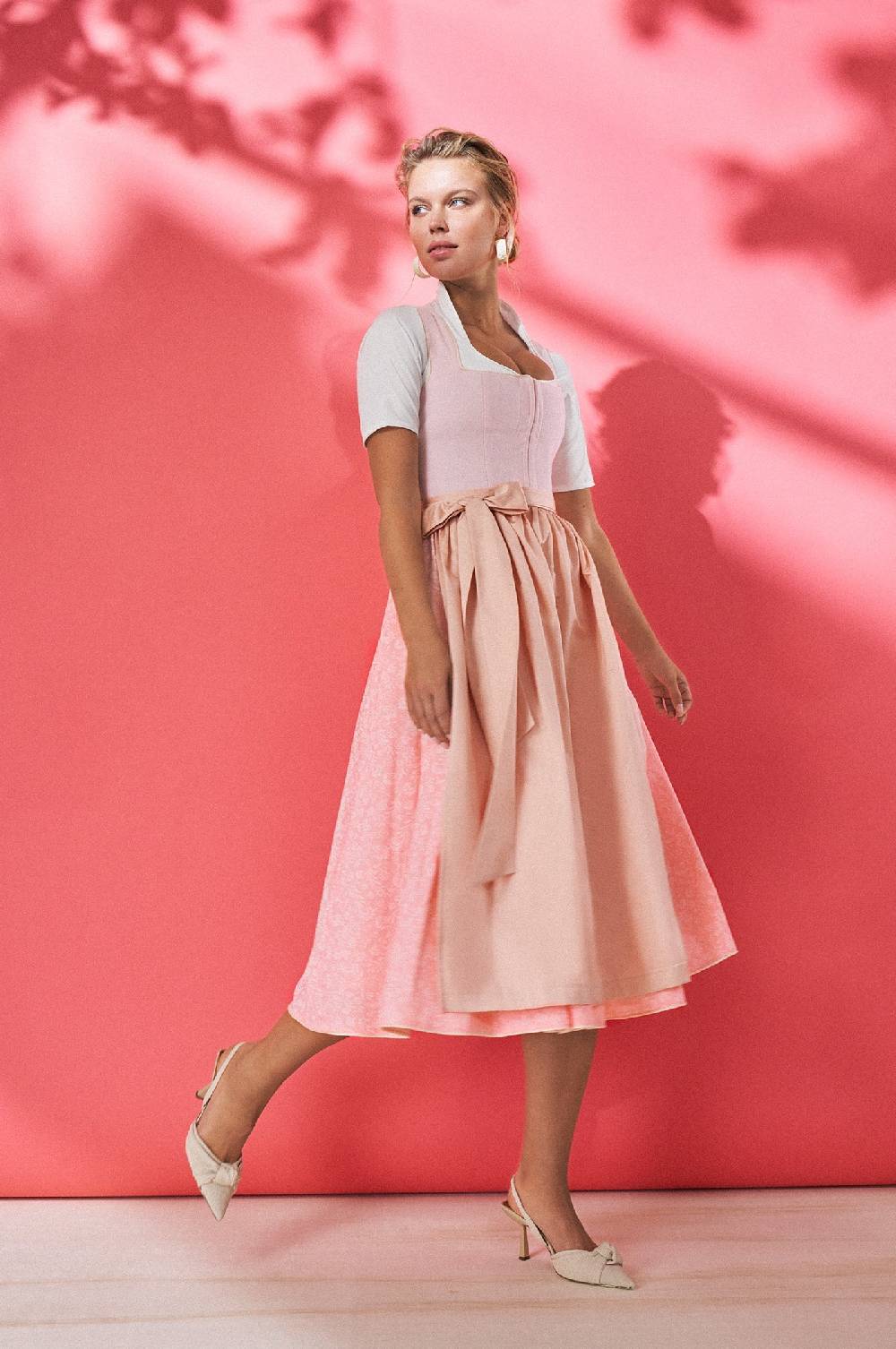 Kinga Mathe Dirndl Almeria in Peach Günstig kaufen