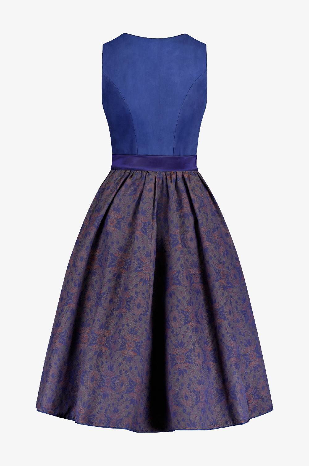 Kinga Mathe Lederdirndl Panama in Blau Neueste Mode