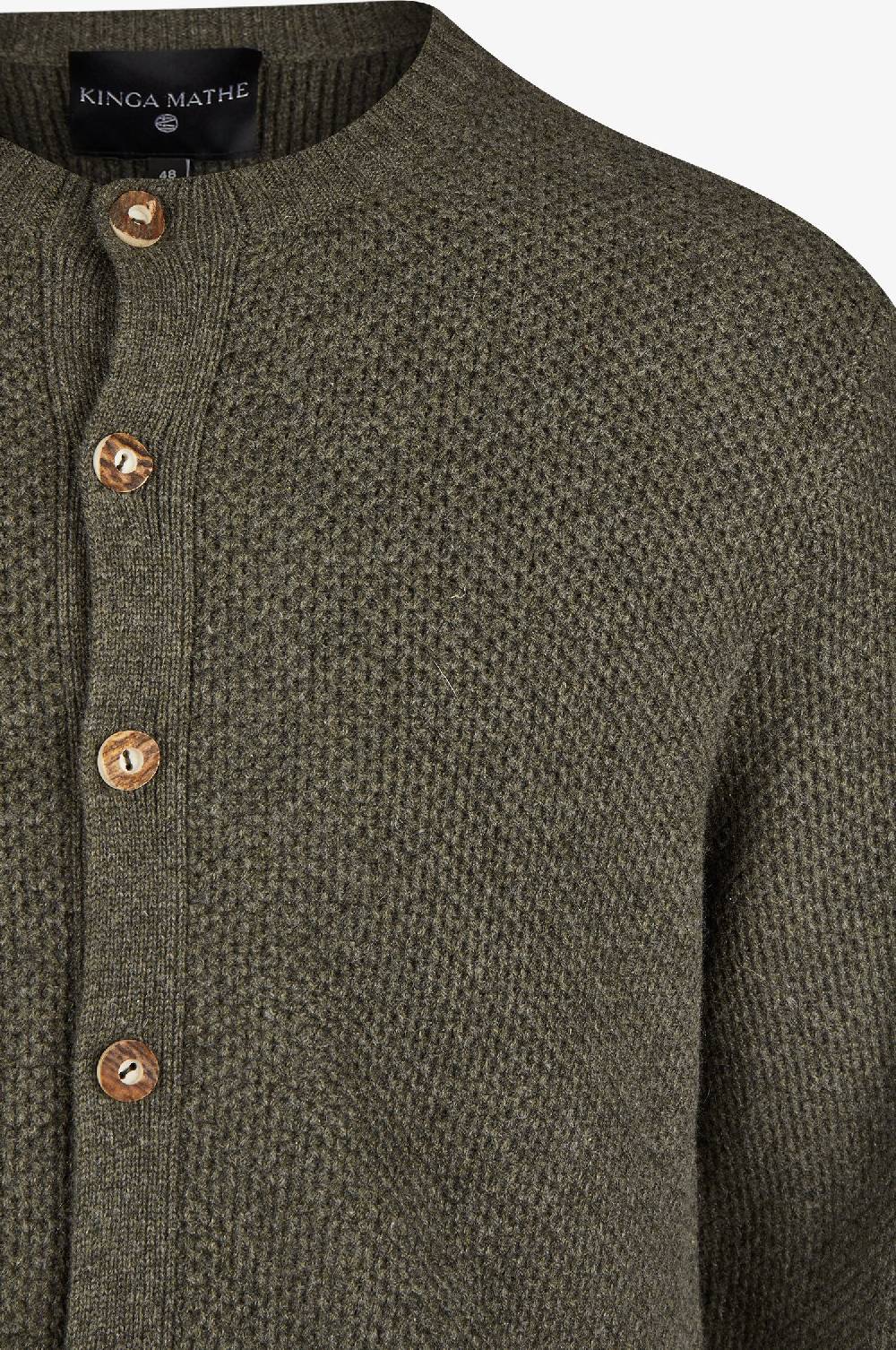 Kinga Mathe Cashmere Strickjacke Elias in Olive Kauf eins, bekomm eins gratis
