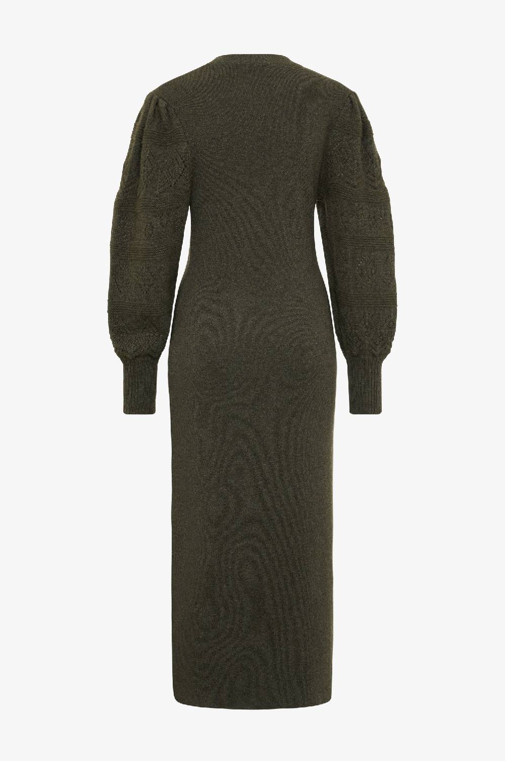 Kinga Mathe Cashmere Strickkleid Leonora in Olive Valentinstagsangebot