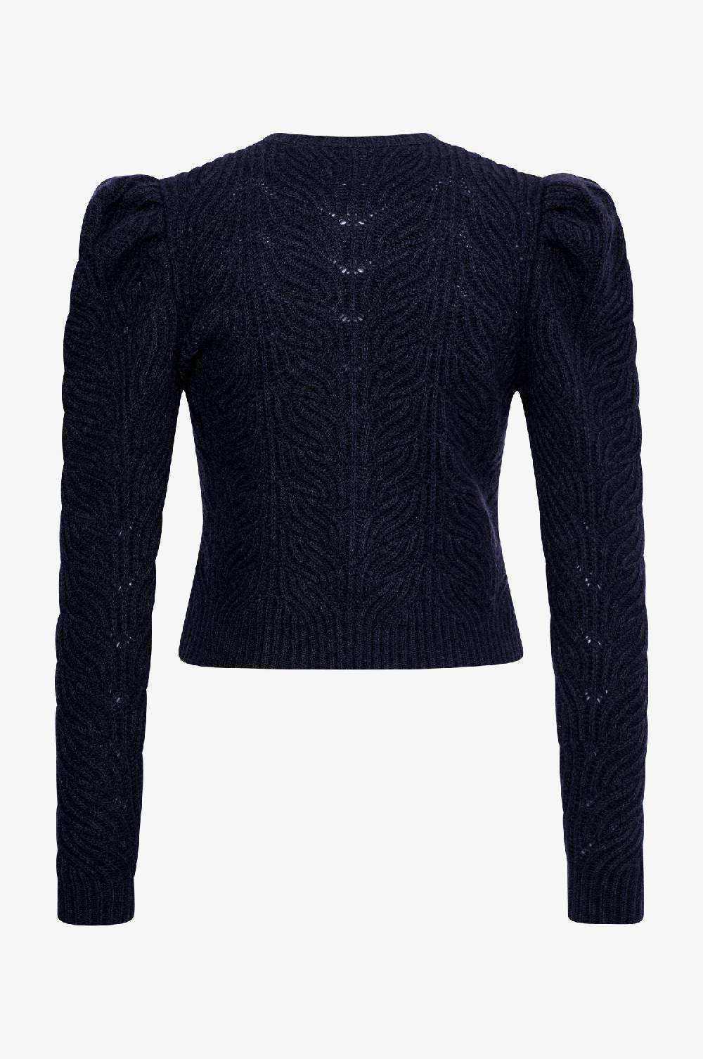Kinga Mathe Cashmere Strickjacke Marie in Nachtblau Lagerräumung