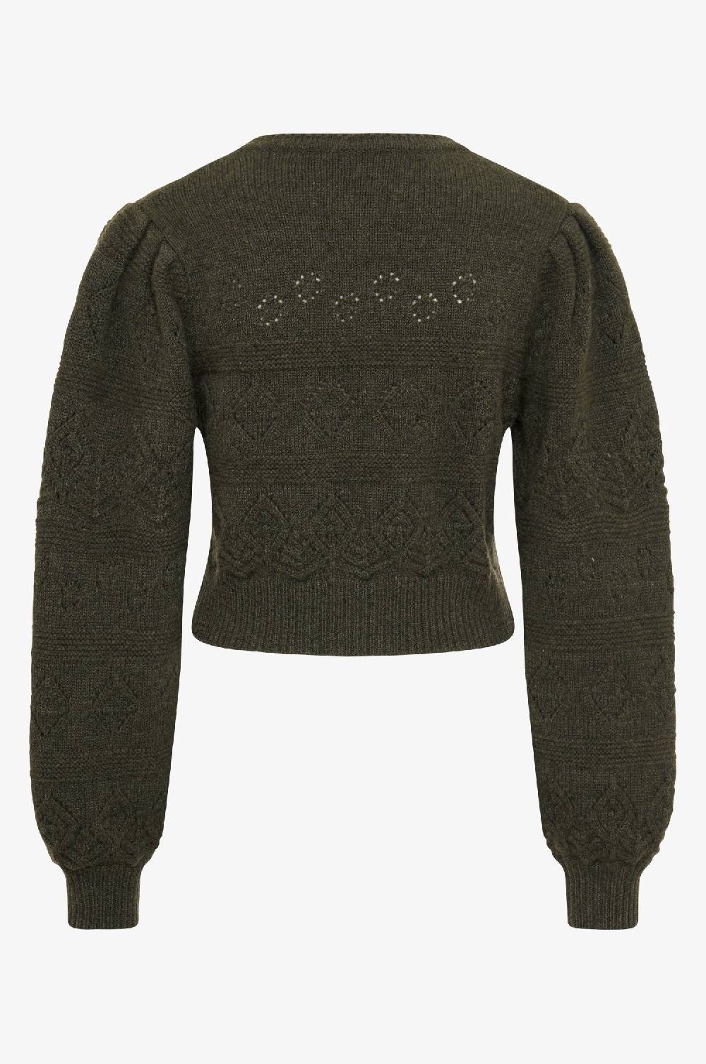Kinga Mathe Cashmere Strickjacke Dakota in Olive Online Outlet