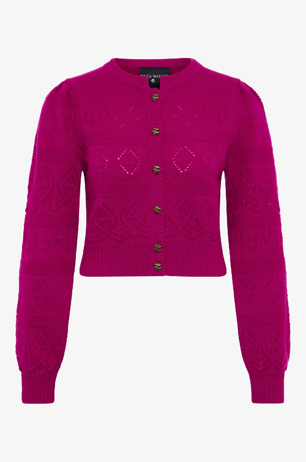 Kinga Mathe Cashmere Strickjacke Dakota in Pink Zeitlich begrenztes Angebot