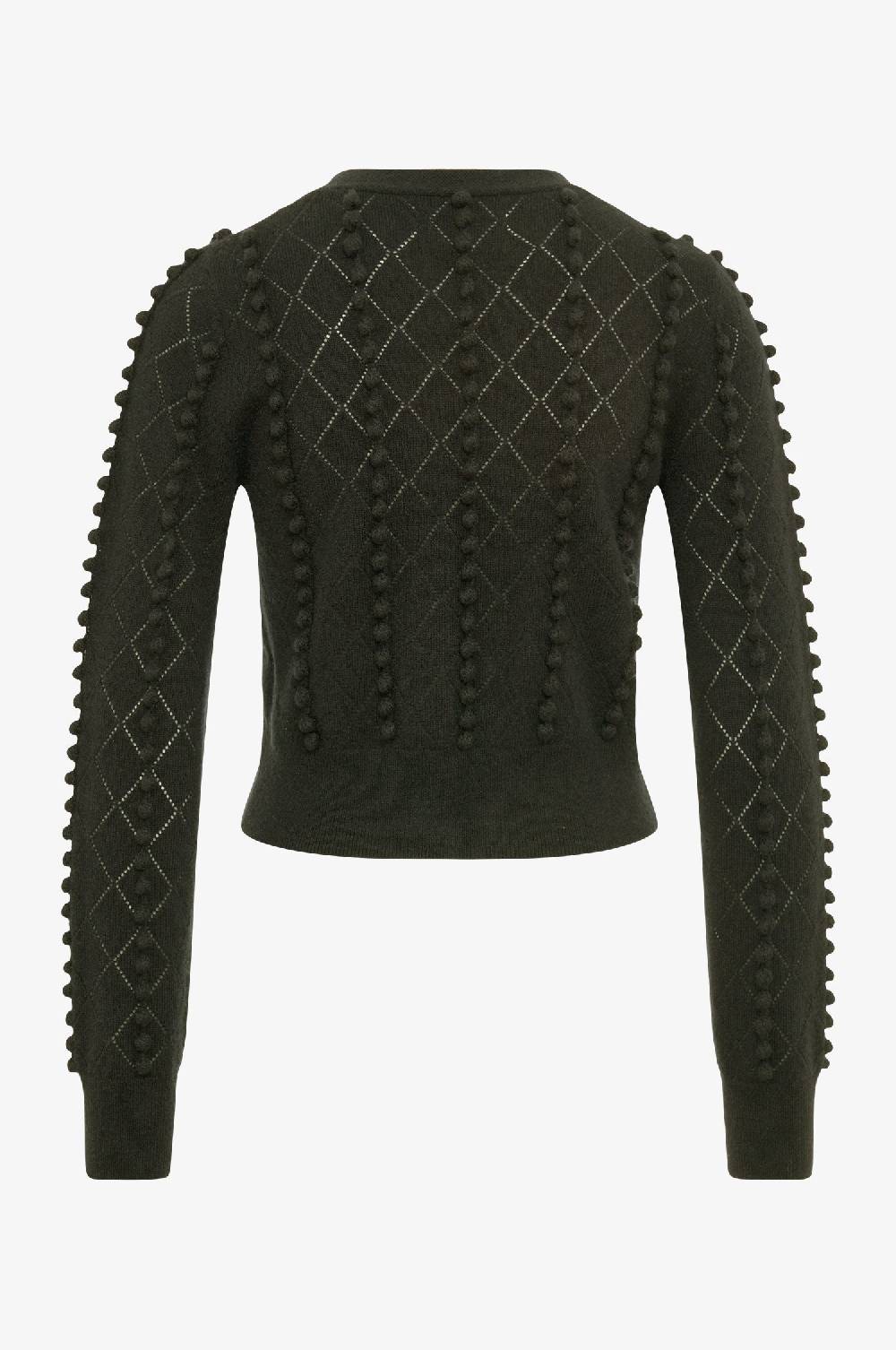 Kinga Mathe Cashmere Strickjacke Amalia in Olive Blitzangebot