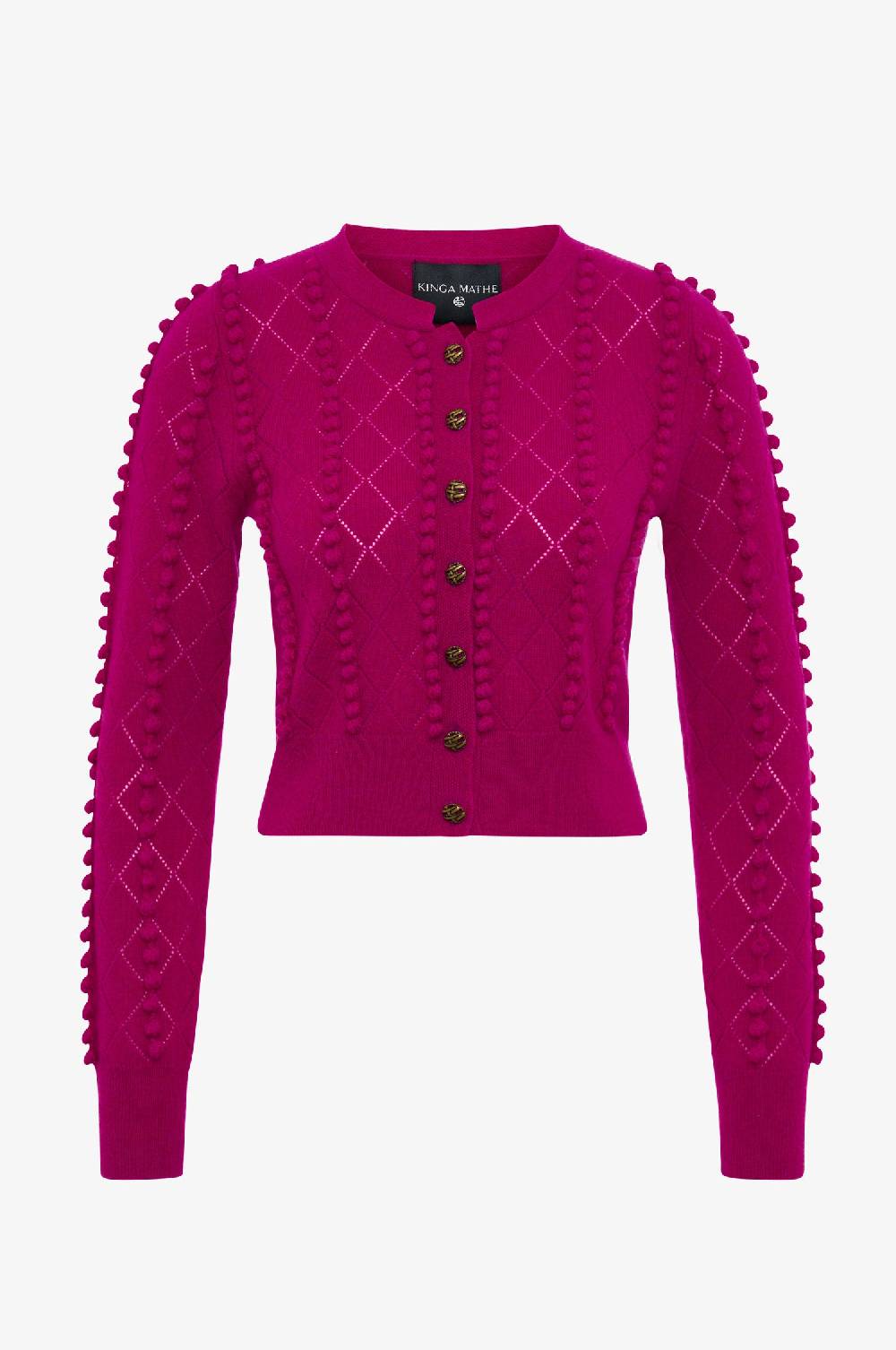 Kinga Mathe Cashmere Strickjacke Amalia in Pink Große Rabatte