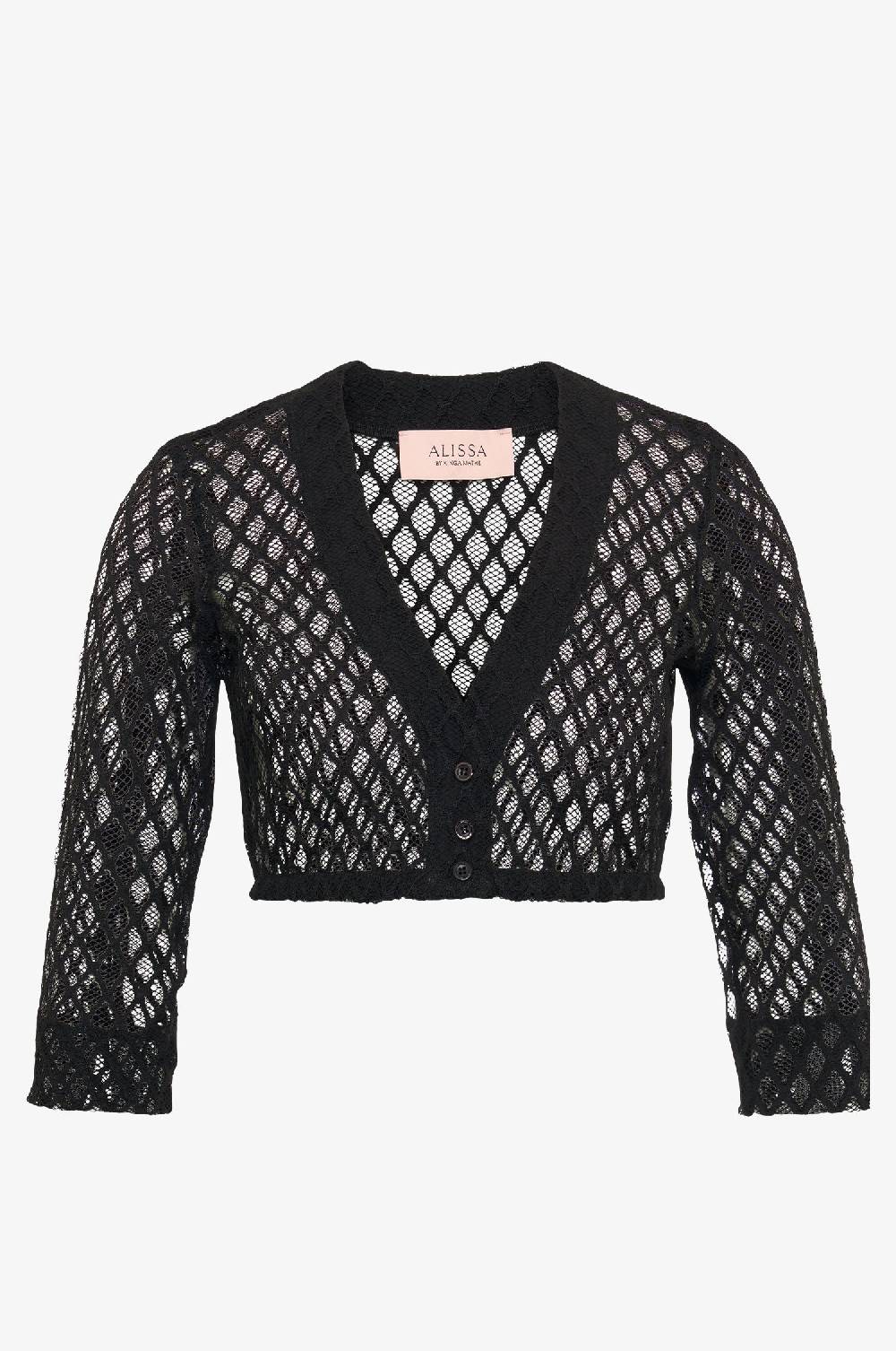 Kinga Mathe Dirndlbluse Lee in Schwarz Tiefpreis