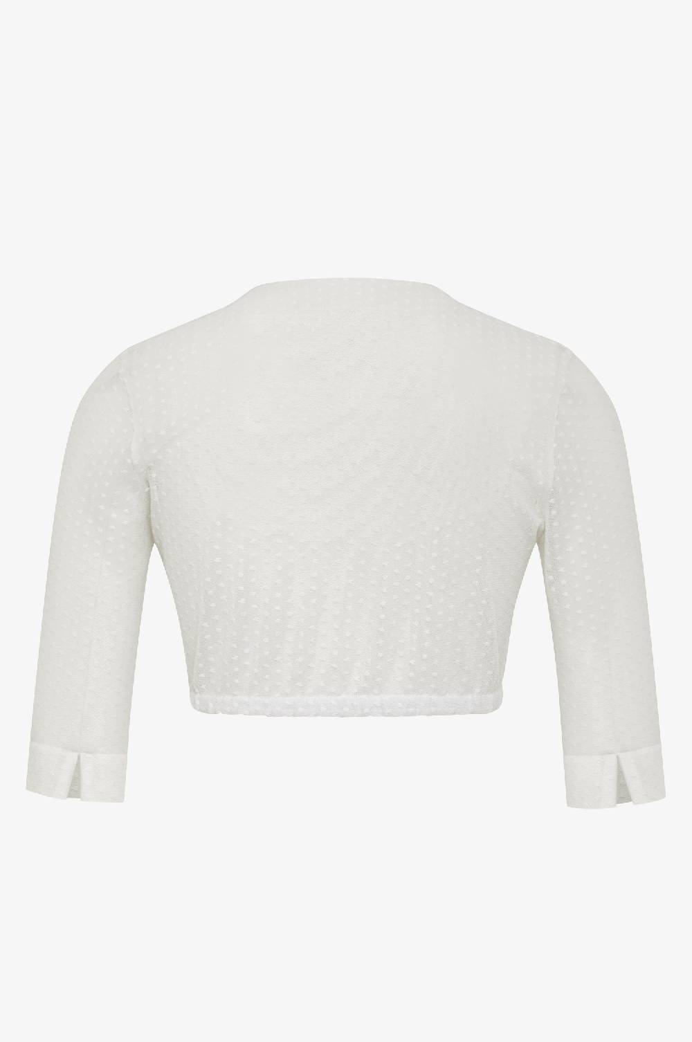 Kinga Mathe Dirndlbluse Lee mit Dreiviertelarm in weiß Wochenangebot