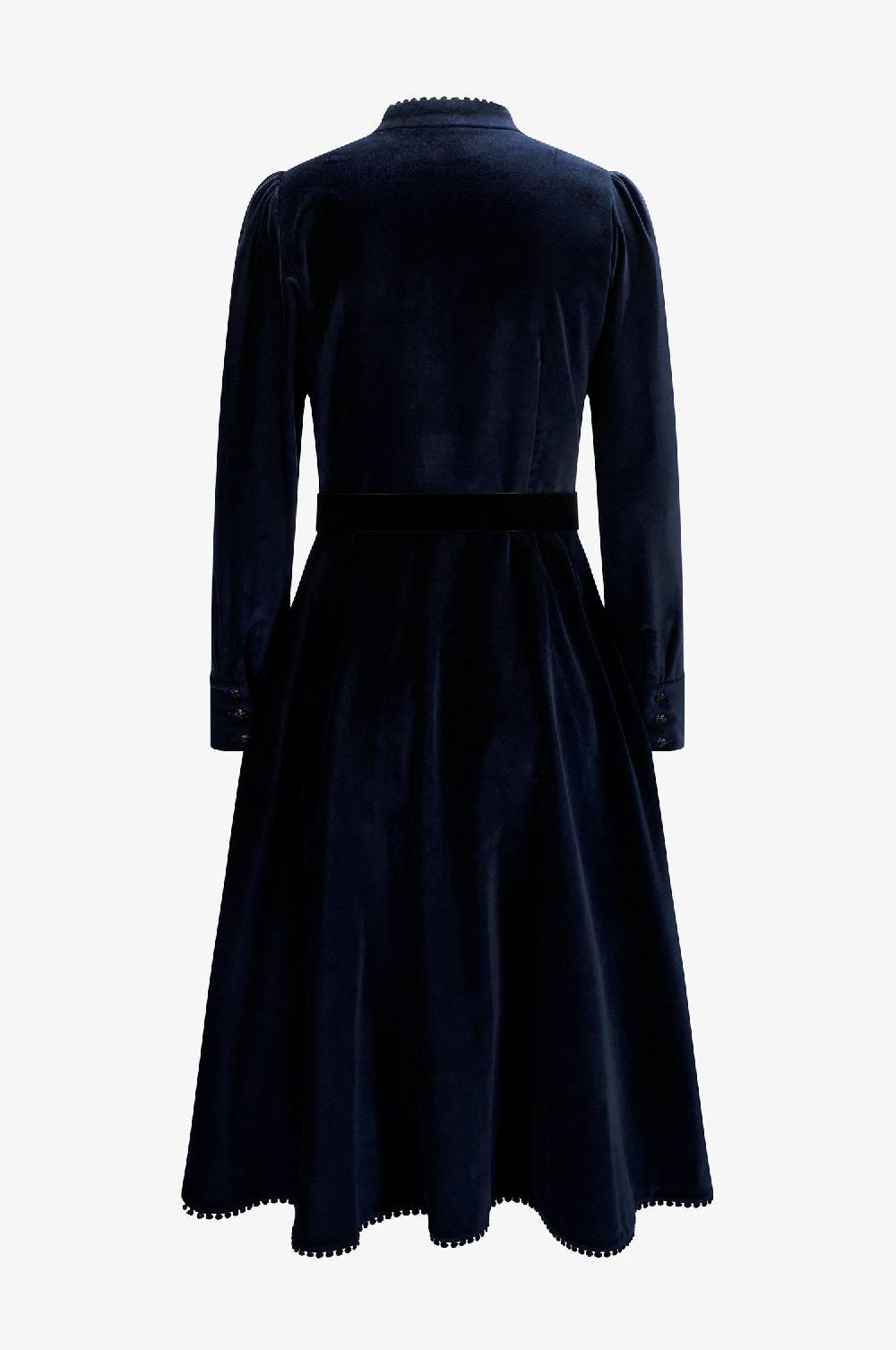 Kinga Mathe Samtkleid Ann in Nachtblau Meist gekauft