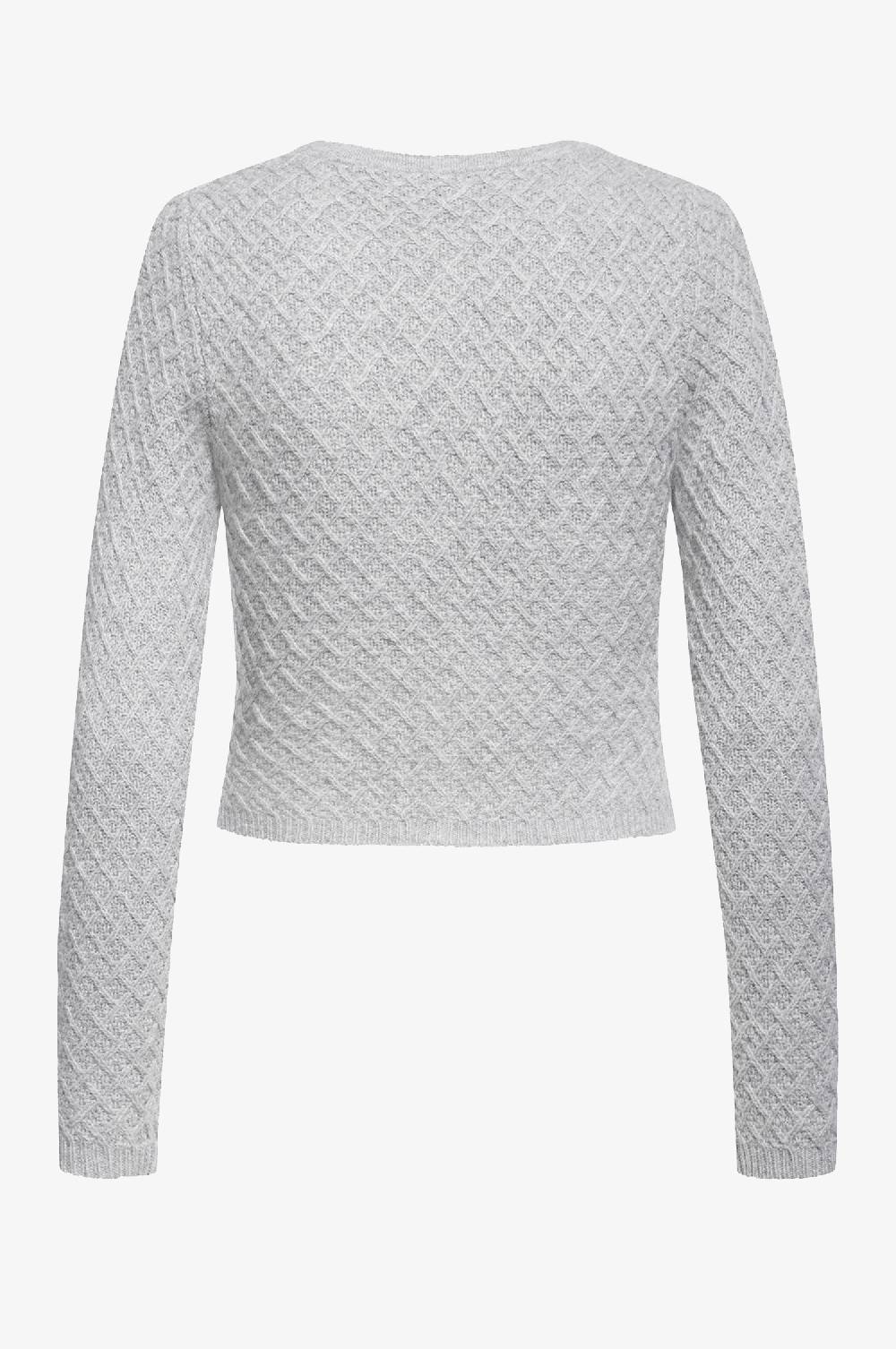 Kinga Mathe Cashmere Strickjacke Flora in Grau Lagerräumung