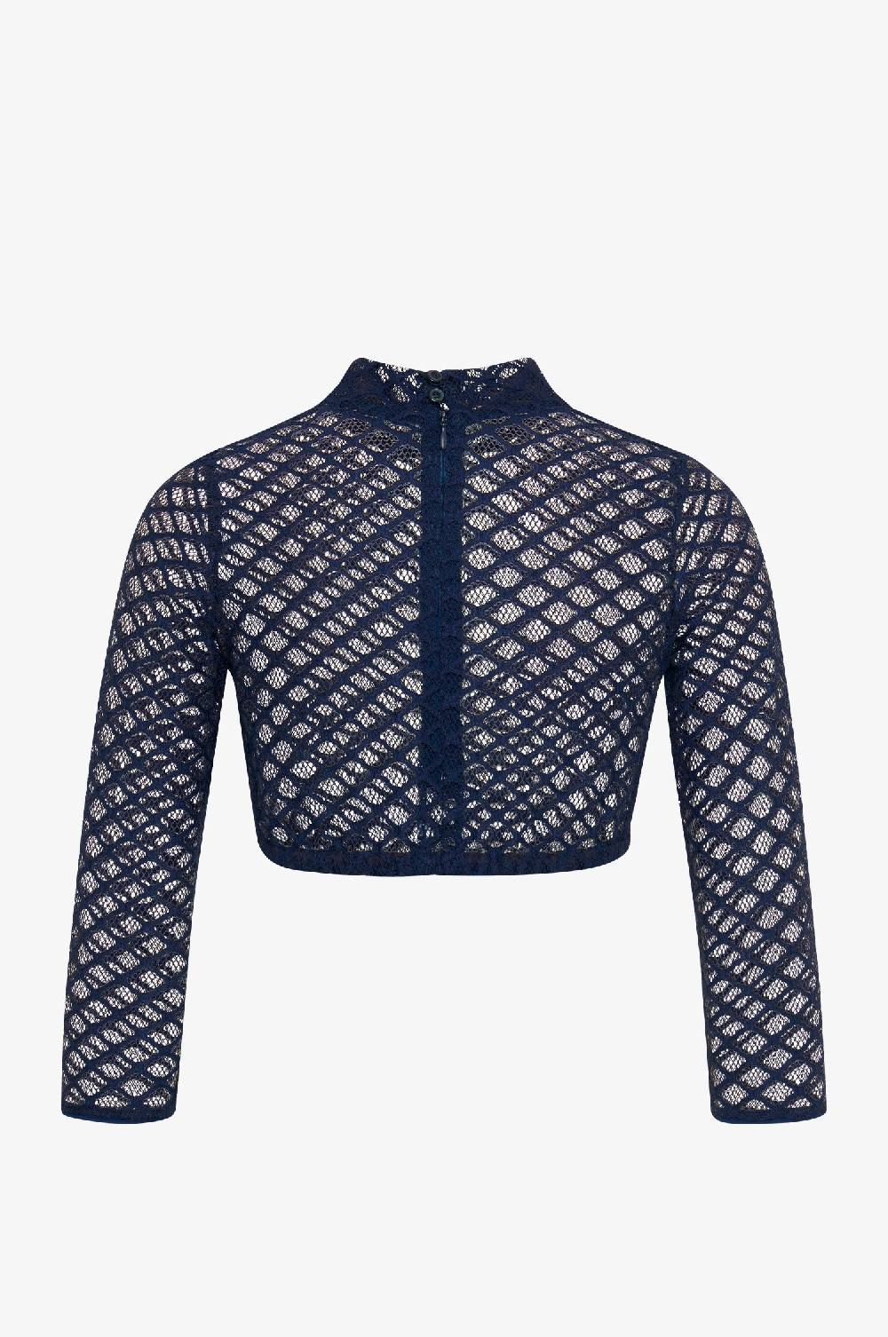 Kinga Mathe Dirndlbluse Inga in Marine Blitzangebot