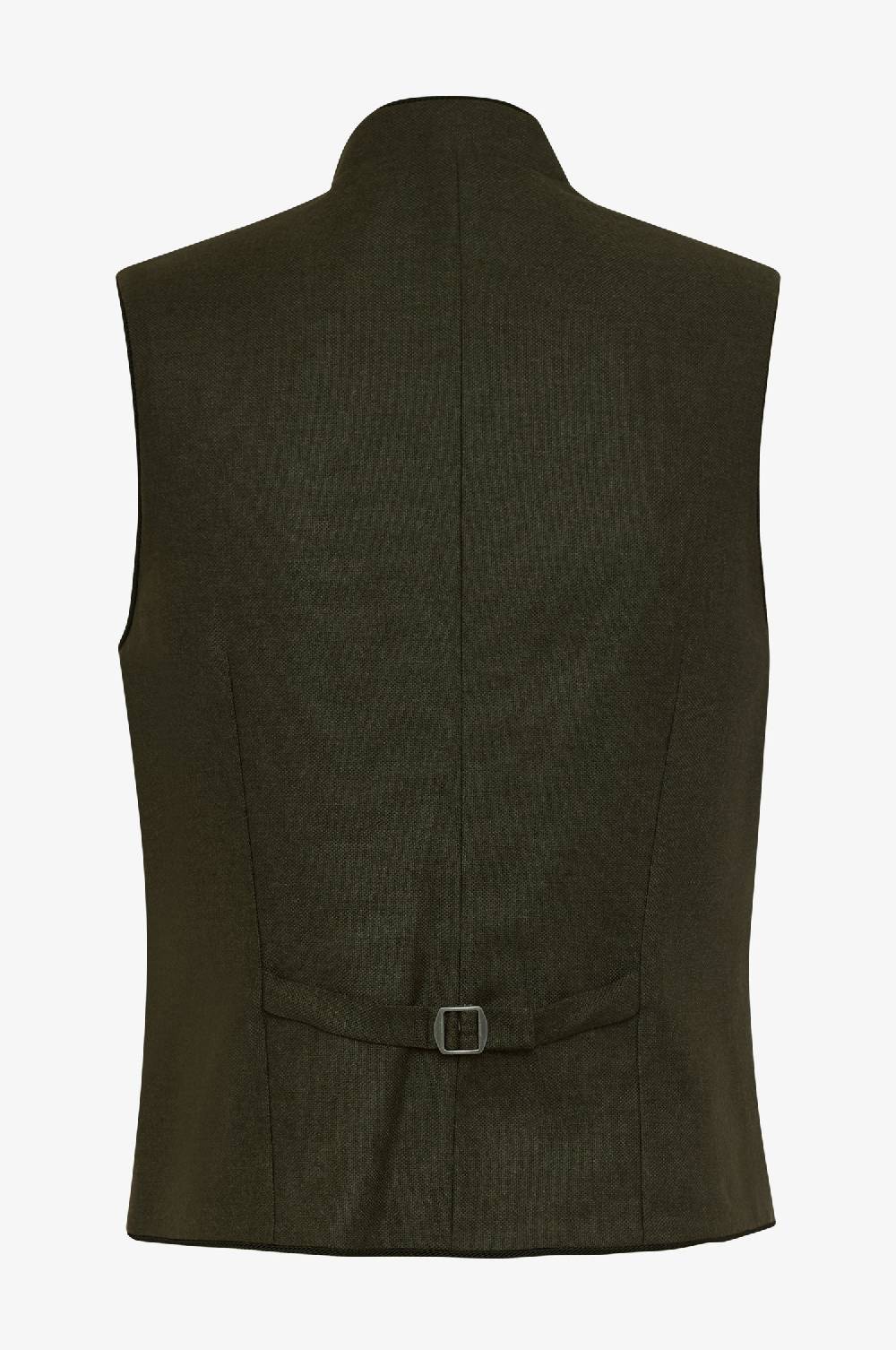 Kinga Mathe Gilet Nick aus Wolle in Loden Sonderangebot der Fabrik