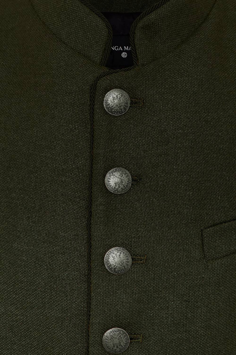 Kinga Mathe Gilet Nick aus Wolle in Loden Sonderangebot der Fabrik