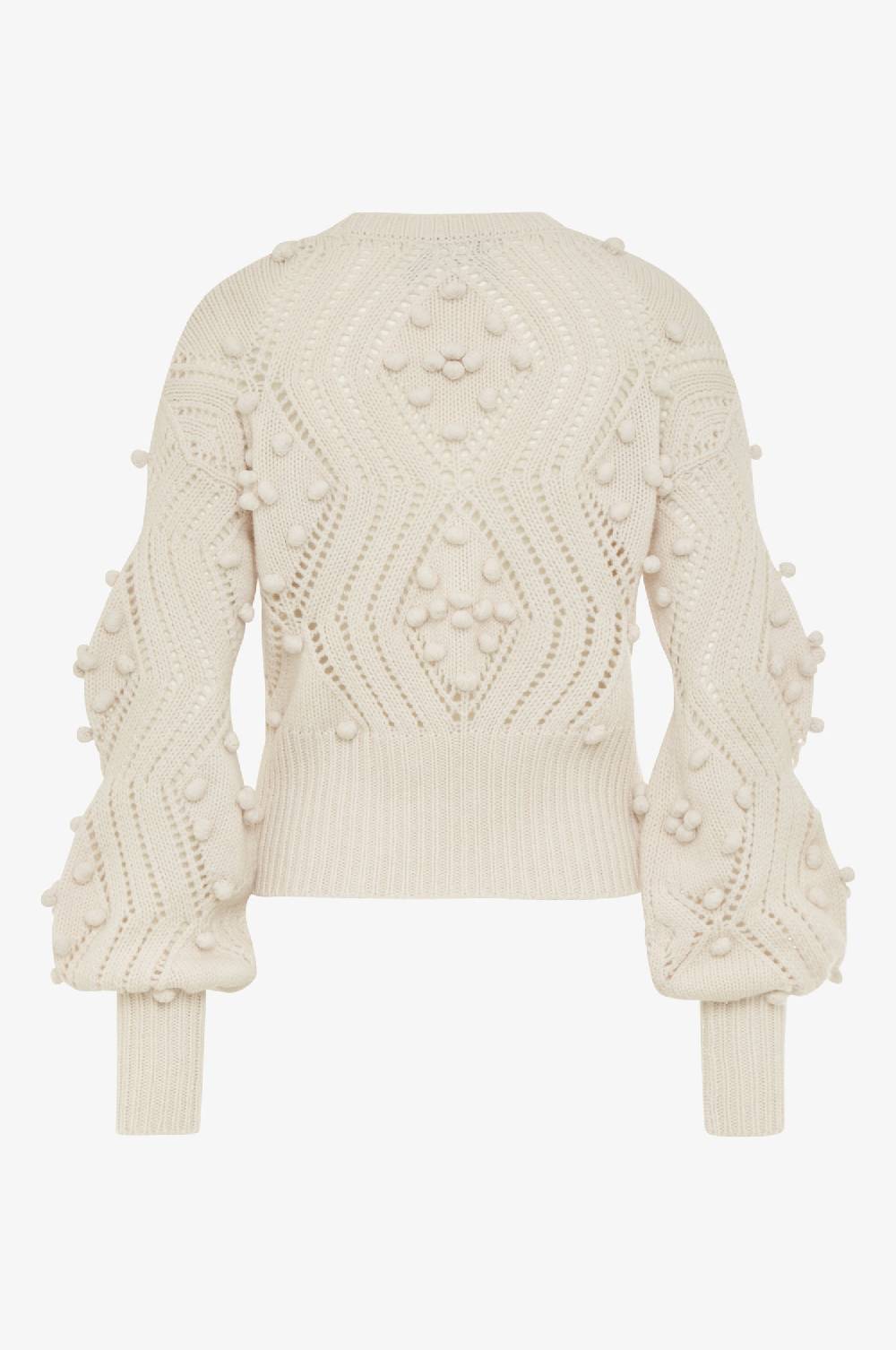 Kinga Mathe Cashmere Pullover Thea in Ivory Auslauf