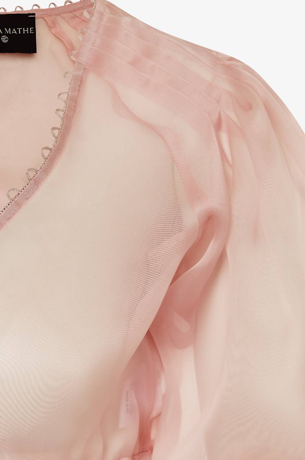 Kinga Mathe Organzabluse Kaira in Rosé Online Outlet