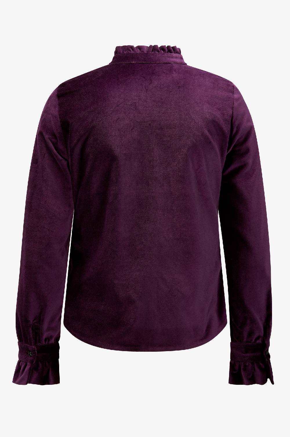 Kinga Mathe Samtbluse Lady in Aubergine Nur für heute
