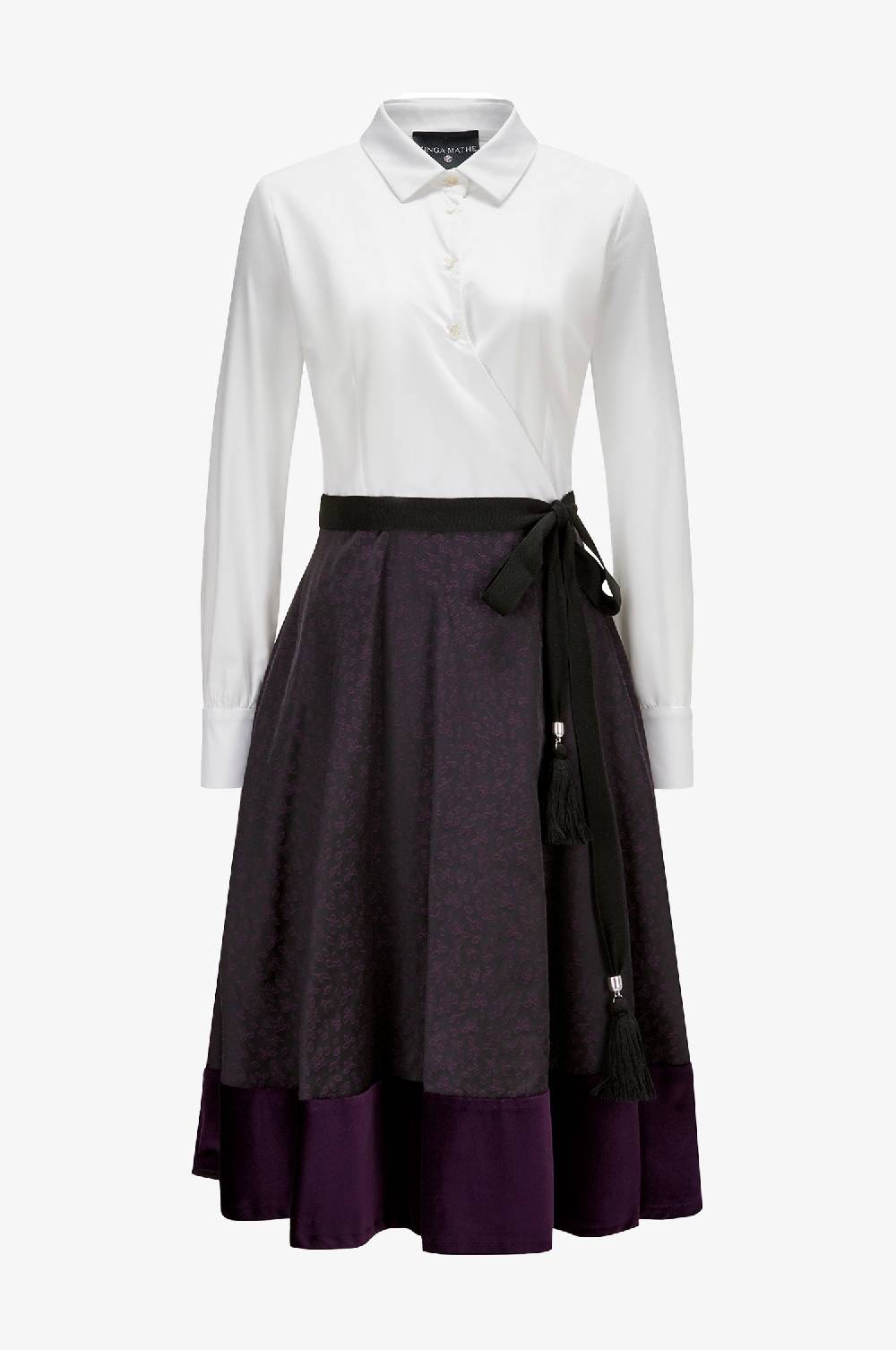 Kinga Mathe Kleid Mai in Aubergine Vierteljährliche Förderung