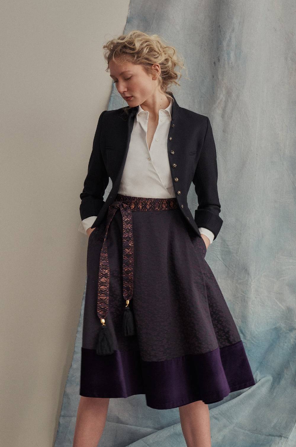 Kinga Mathe Kleid Mai in Aubergine Vierteljährliche Förderung