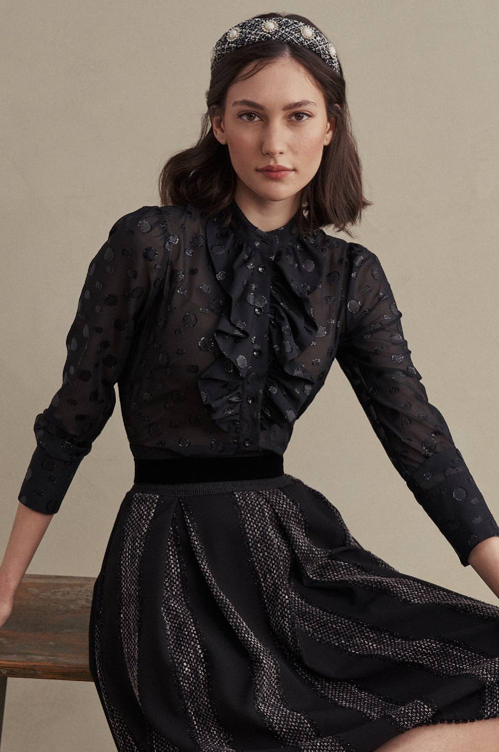Kinga Mathe Bluse Lynn in Schwarz Fabrikladen