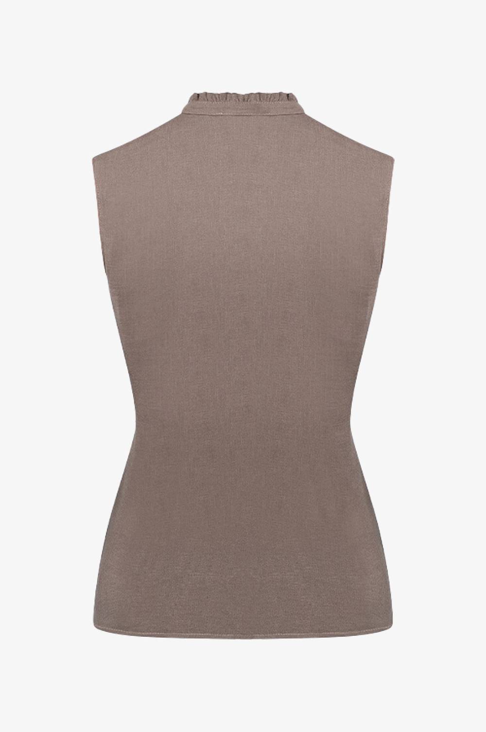 Kinga Mathe Leinenbluse Hanna in Taupe Valentinstagsangebot