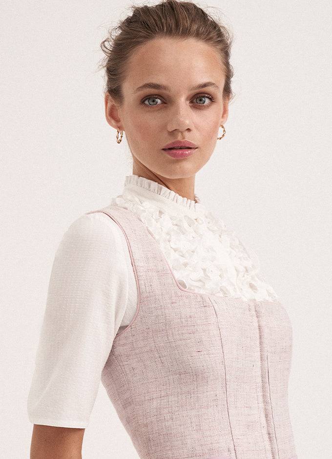 Kinga Mathe Bluse Hanna in Weiß mit Arm Top Angebot