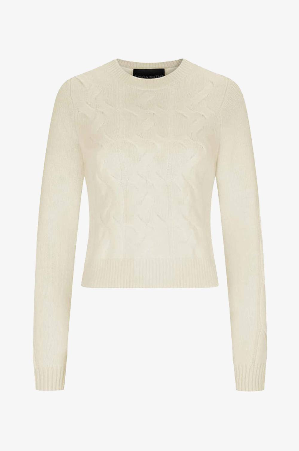 Kinga Mathe Cashmere Pullover Elena in Ivory Zeitlich begrenztes Angebot