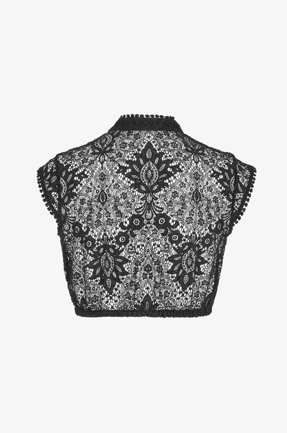 Kinga Mathe Spitzenbluse Evelyn in Schwarz Wochenangebot