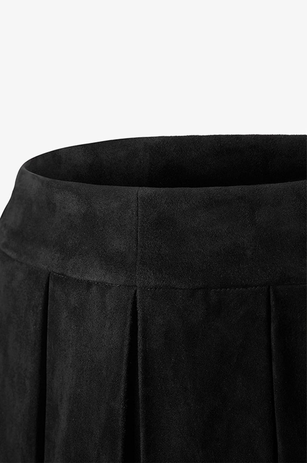 Kinga Mathe Lederrock Lauren in Schwarz Kostenloser Versand international