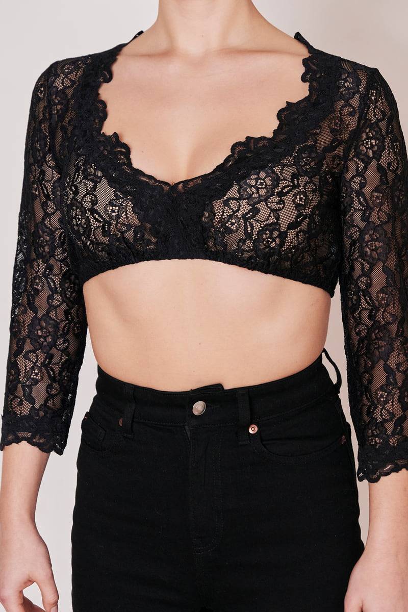 Krüger Madl Dirndlbluse Cassandra 3/4-Arm Großer Ausverkauf