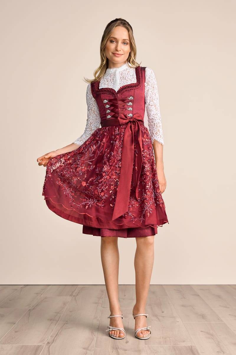 Krüger Madl Dirndl Olive (60cm) Riesige Ersparnisse